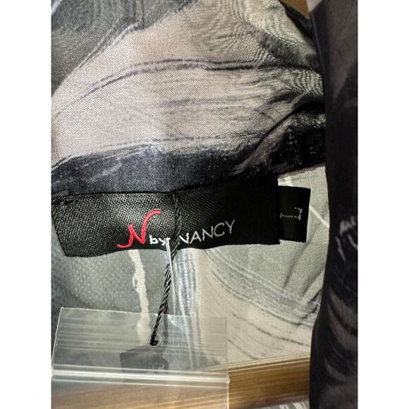 N by Nancy Sheer Long Sleeve Ruffle Top - Picture 3 of 10